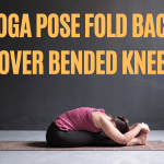 Yoga Pose Fold Back Over Bended Knee